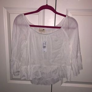 LA Hearts off the shoulder white blouse
